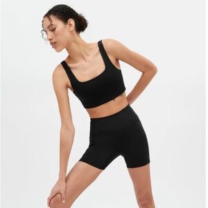 Girlfriend Collective Black Compressive Pocket Run Short
